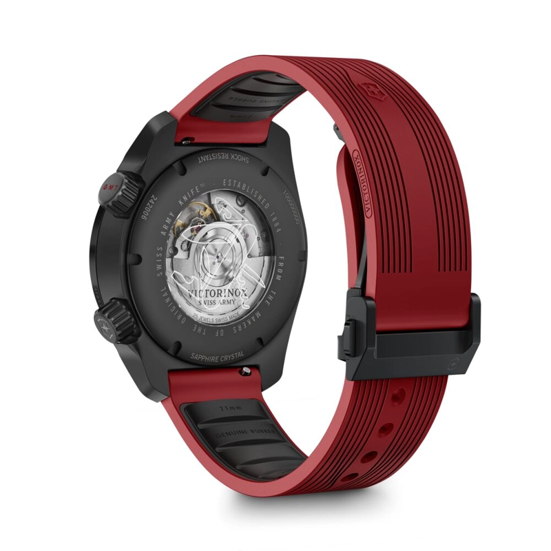 RELOJ AIR PRO AUTOMATICO CORREA CAUCHO ROJO VICTORINOX - 3