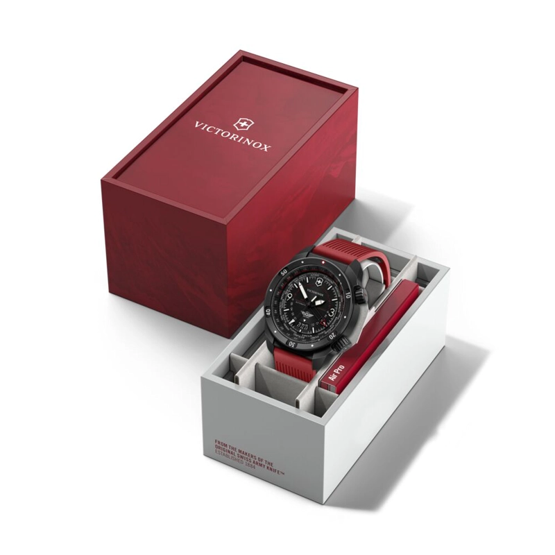 RELOJ AIR PRO AUTOMATICO CORREA CAUCHO ROJO VICTORINOX - 7