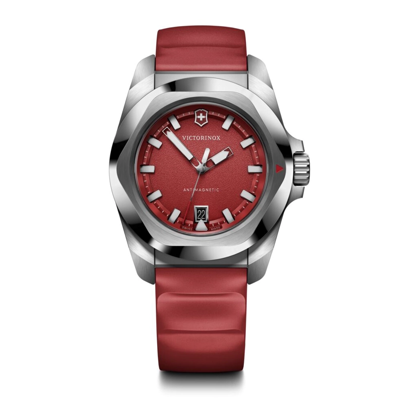 RELOJ I.N.O.X. QUARTZ CORREA CAUCHO ROJO VICTORINOX - 1