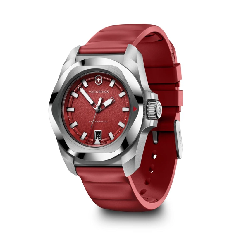 RELOJ I.N.O.X. QUARTZ CORREA CAUCHO ROJO VICTORINOX - 2