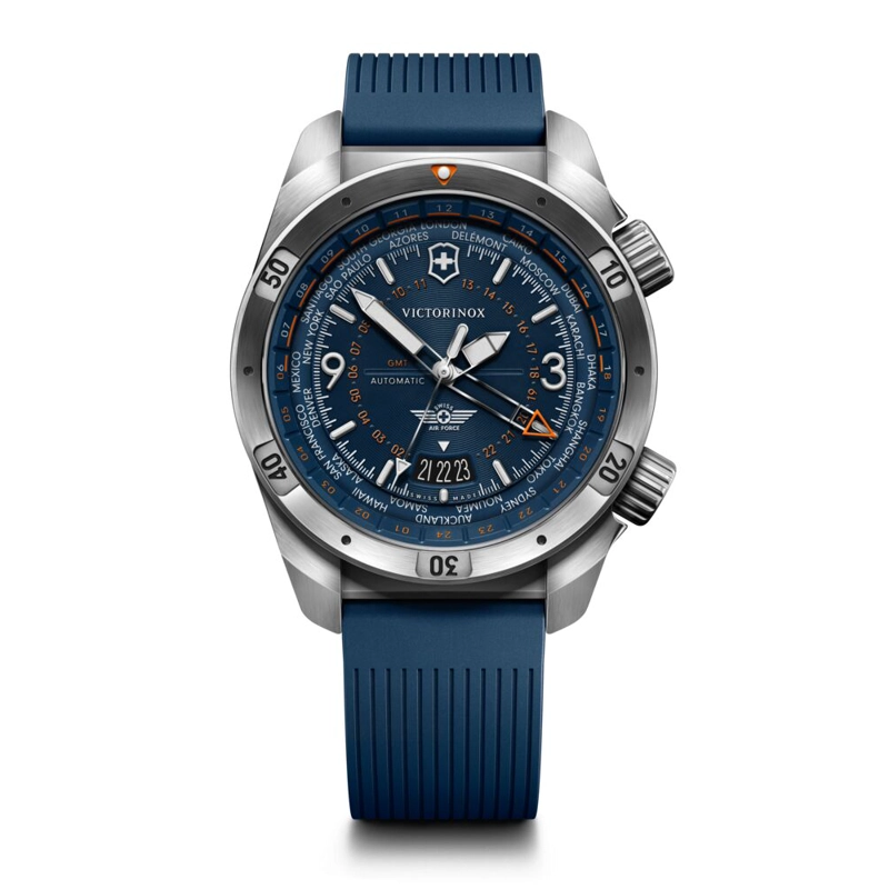 RELOJ AIR PRO AUTOMATICO CORREA CAUCHO AZUL VICTORINOX - 1