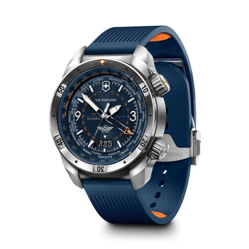 RELOJ AIR PRO AUTOMATICO CORREA CAUCHO AZUL VICTORINOX - 2