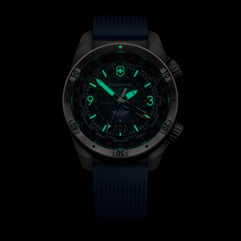 RELOJ AIR PRO AUTOMATICO CORREA CAUCHO AZUL VICTORINOX - 6
