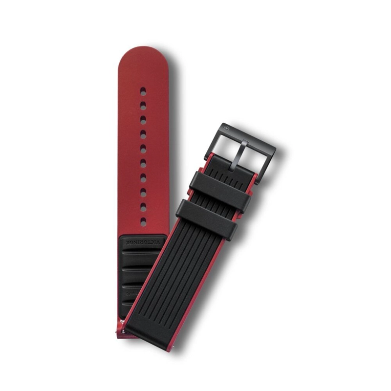 CORREA CAUCHO D4 NEGRO/ROJO VICTORINOX - 1