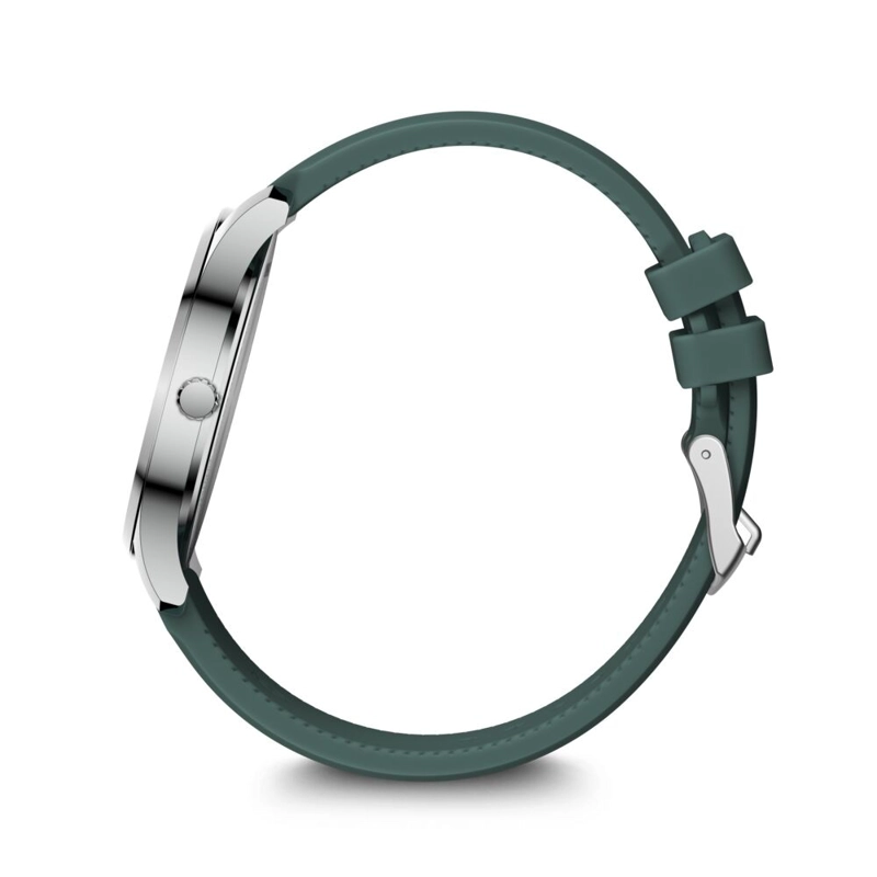 RELOJ CITY GMT 42 CORREA CAUCHO VERDE WENGER - 2