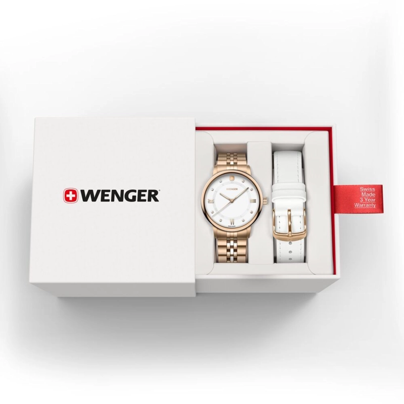 RELOJ URBAN DONNISSIMA CORREA ACERO DORADO WENGER - 5