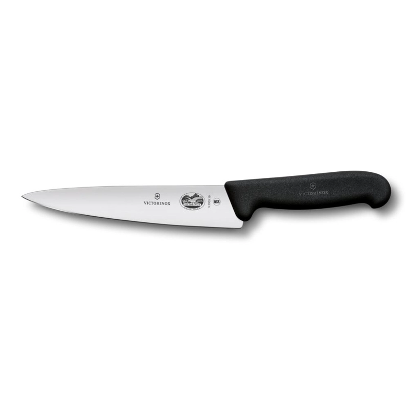 CUCHILLO PARA TRINCHAR FIBROX NEGRO HOJA 19 CM. VICTORINOX - 1