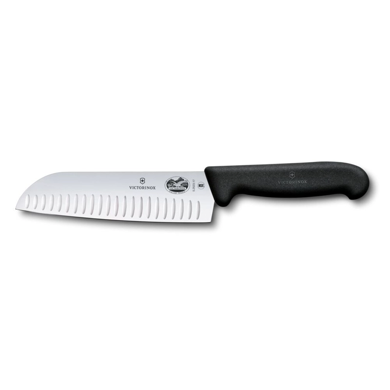 CUCHILLO SANTOKU FIBROX 17 CM NEGRO VICTORINOX - 1