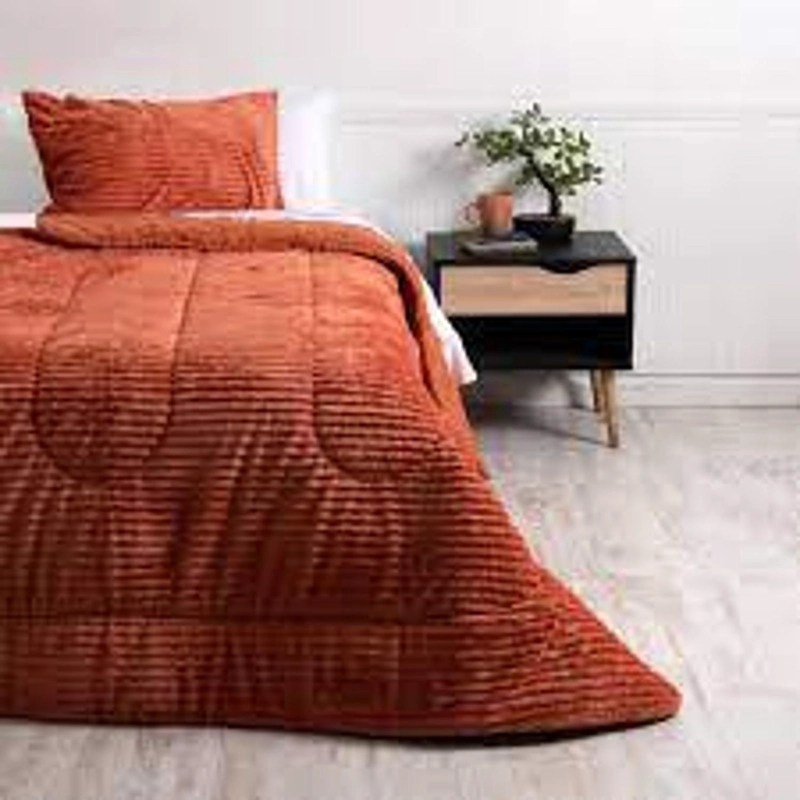PLUMÓN MASHINI TERRACOTA CORDUROY CORAL SHERPA 1.5 P - 3