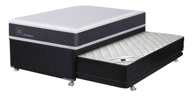 DIVAN CIC ORTOPEDIC 1.5 PLAZAS BLACK - 1