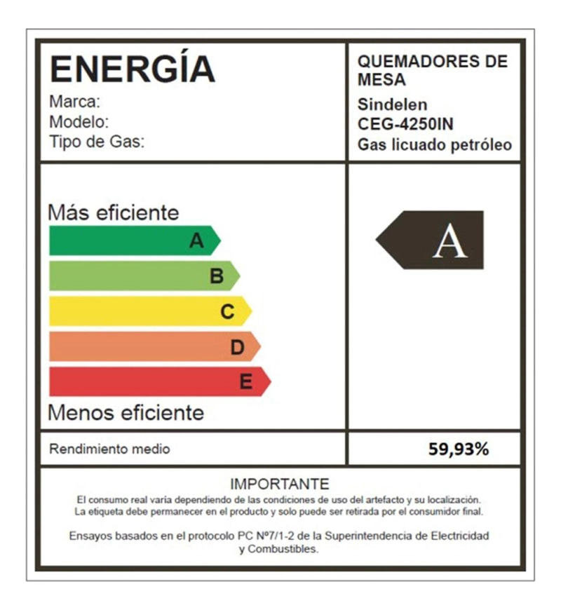 ENCIMERA A GAS SINDELEN ELEGANZZA / CEG-4250IN - 3