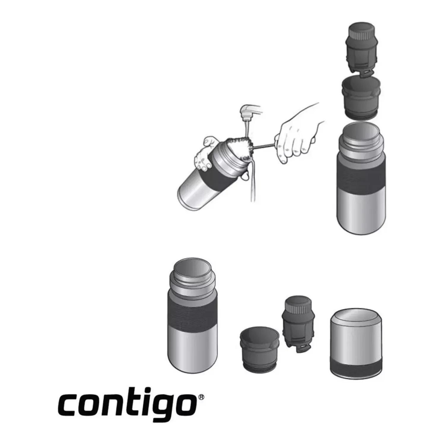 TERMO CONTIGO BLACK ACERO INOXIDABLE CAPACIDAD 1.1 LITROS - 6