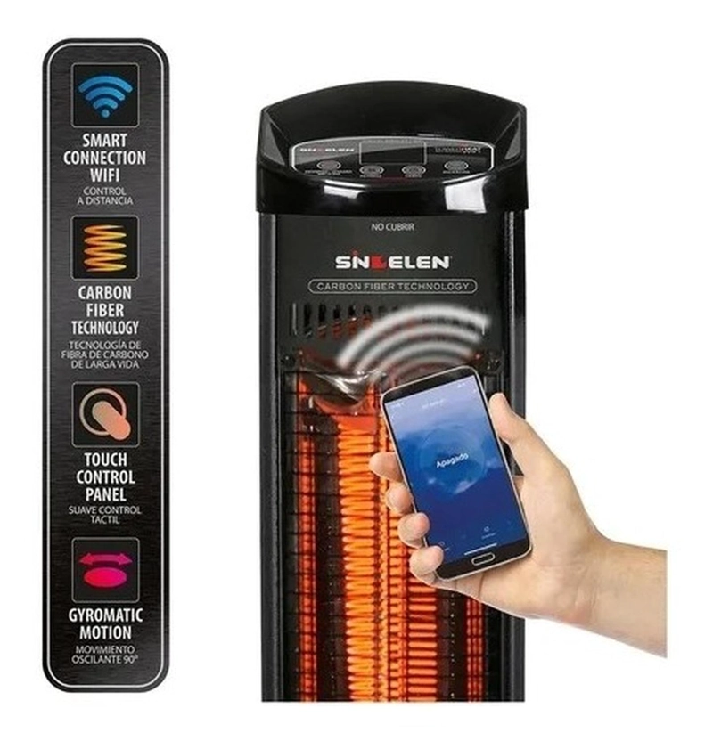 ESTUFA CALEFACTOR INFRARROJO SINDELEN EEC-6000 WIFI - 5