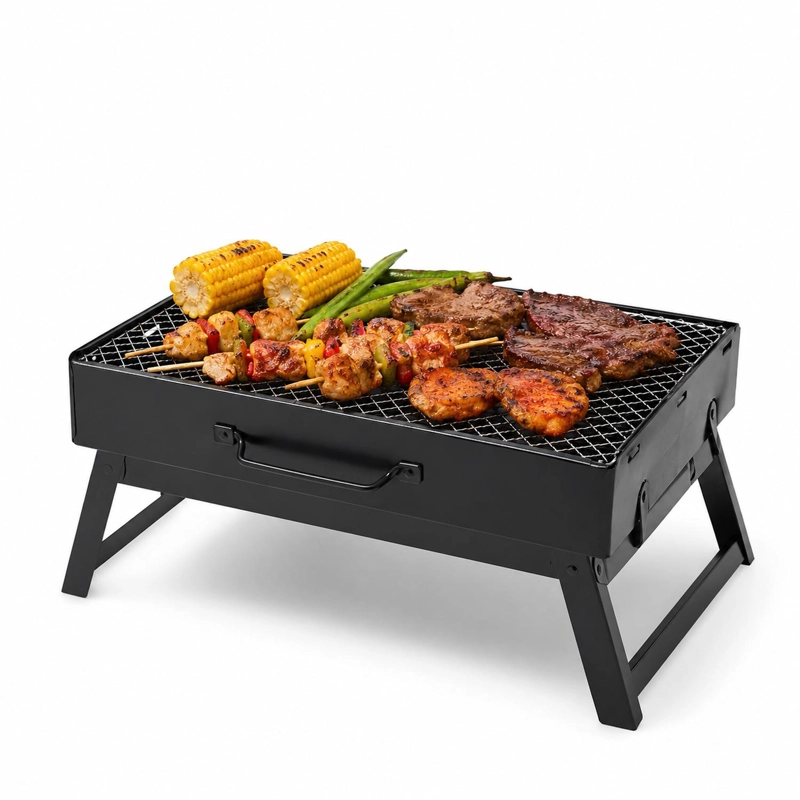 PARRILLERA (ASADOR) A CARBON PLEGABLE HZA-28 - 1