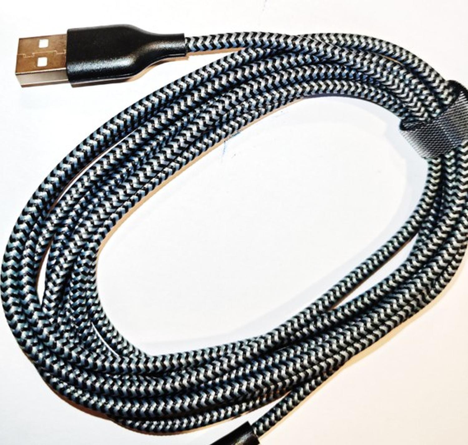 CABLE DE ENTRADA USB PARA LIGHTNING REFORZADO 3 MTR - 3
