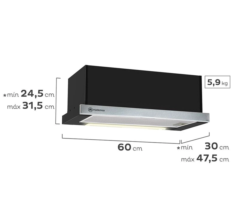 CAMPANA MADEMSA MX6270 NEGRO - 5