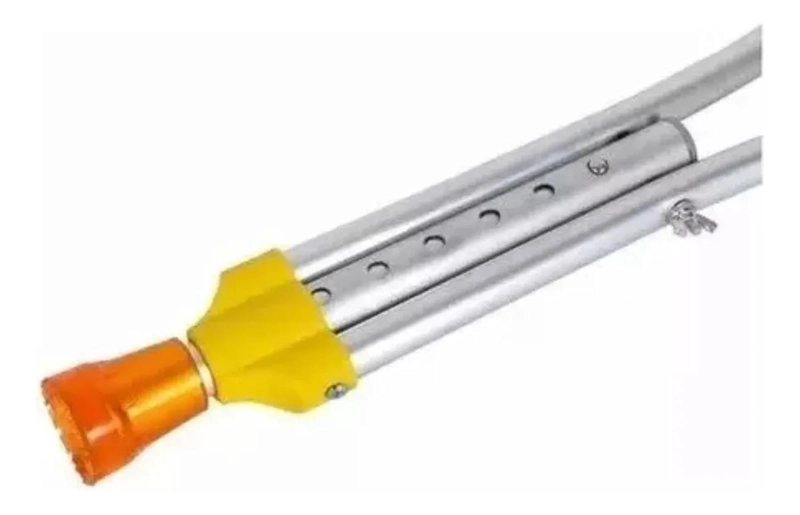 2 BASTON MULETAS AXILARES DE ALUMINIO REGULABLES ORTOPEDICAS - 6