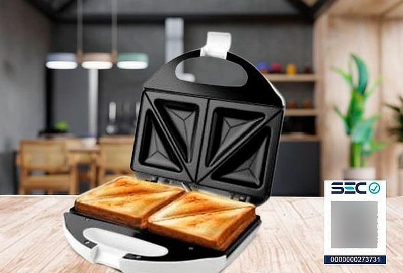 SANDWICHERA SINDELEN 2 PANES BLANCA SW-840BL - 4