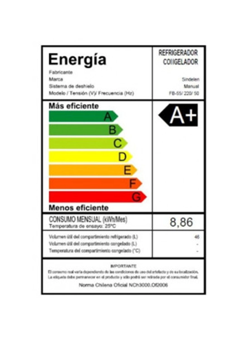 FRIGOBAR SINDELEN FB-55BL 46 LTS - 5