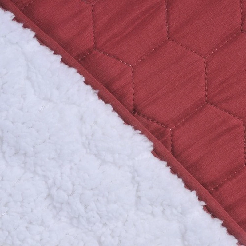 PLUMON QUILT 2 PLAZAS SHERPA BURDEO MASHINI - 2