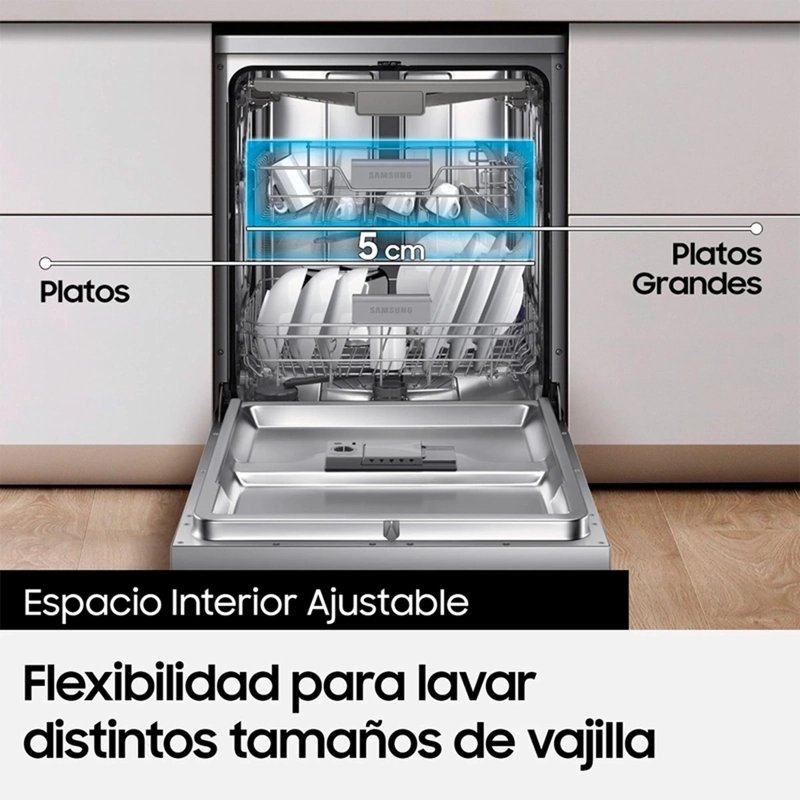 LAVAVAJILLAS SAMSUNG SMARTTHINGS 14 CUBIERTOS DW60A8050FS - 9