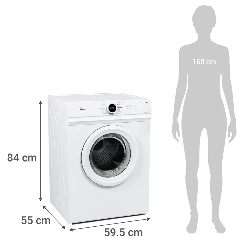 SECADORA MIDEA MD100A100/W2 10 KG - 8