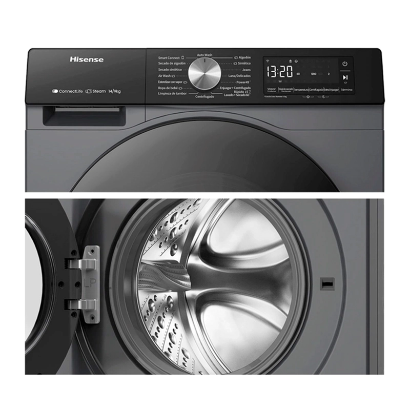 LAVADORA SECADORA HISENSE 14/10 KG WD3S1443BT - 4