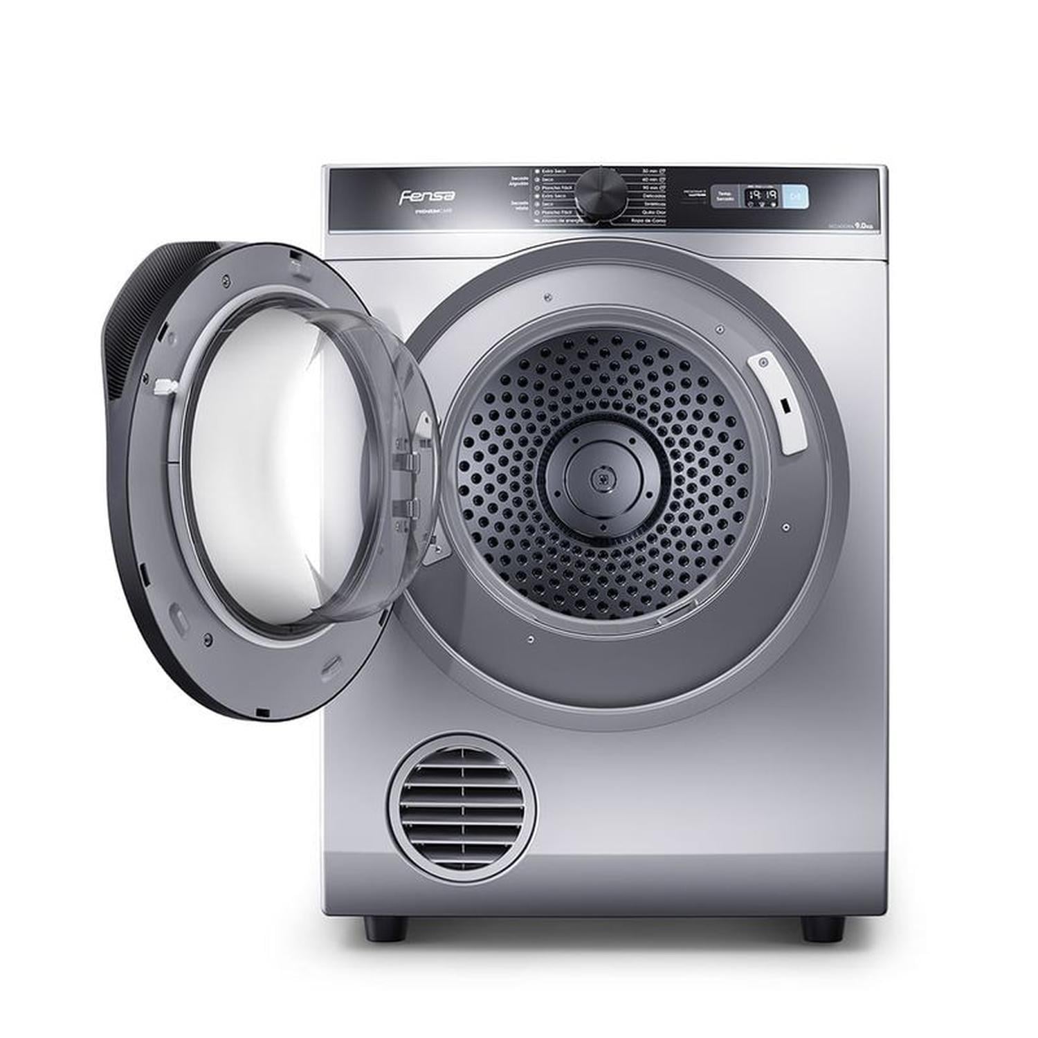 SECADORA FENSA CARGA FRONTAL 9 KG PREMIUM CARE PRO 9D SILVER - 4