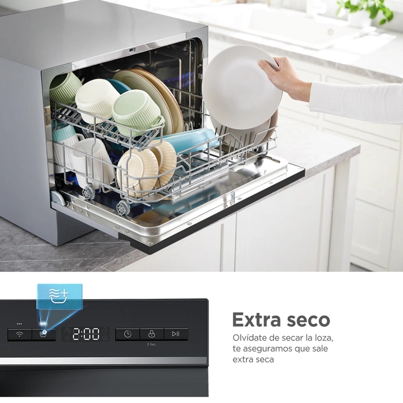 LAVAVAJILLA 6 CUBIERTOS MDWTF0602MS MIDEA - 6