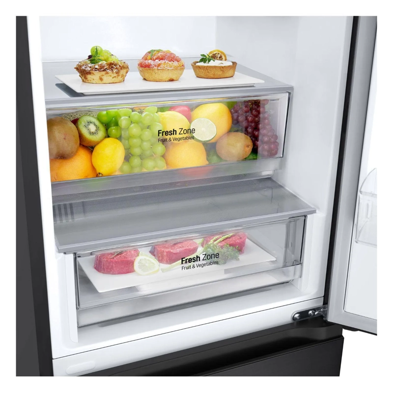 REFRIGERADOR LG BOTTOM FREEZER NO FROST 344 LITROS BLACK GB37BPT - 6