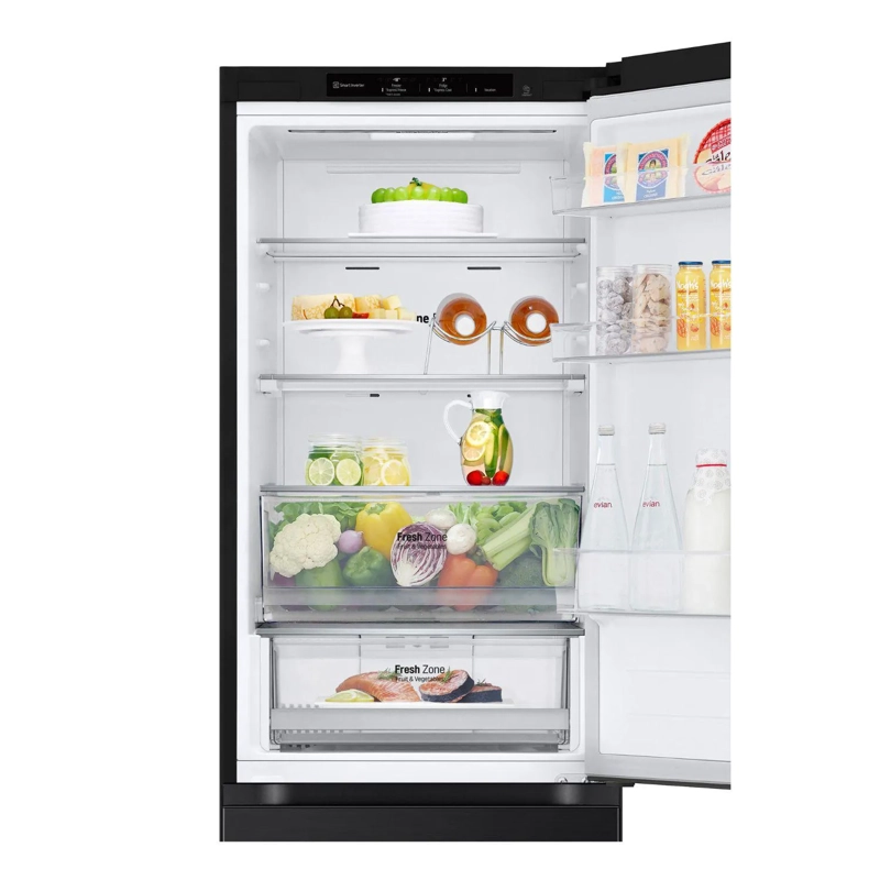 REFRIGERADOR LG BOTTOM FREEZER NO FROST 344 LITROS BLACK GB37BPT - 7