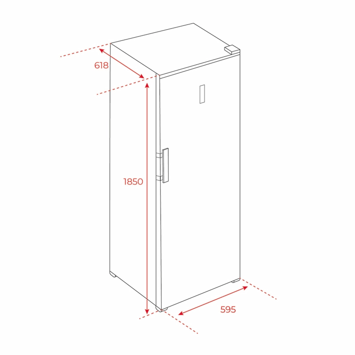 REFRIGERADOR MONOPUERTA TEKA RSL-75640 NO FROST GRIS 362 LT - 6