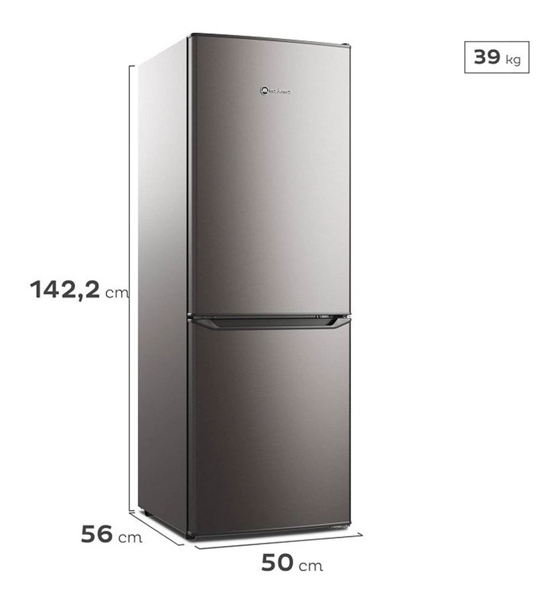 REFRIGERADOR MADEMSA BOTTOM FREEZER MED165 179L FRIO DIRECTO - 5