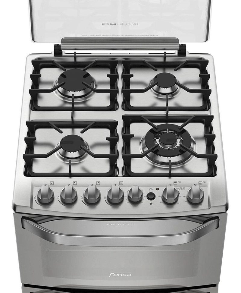 COCINA A GAS FENSA DE 4 QUEMADORES 56 DXT - 5