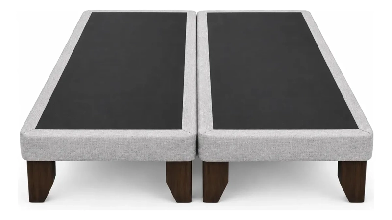 BASE CAMA EUROPEA KING DIVIDIDA GRIS CLARO 180X200 CM - 1