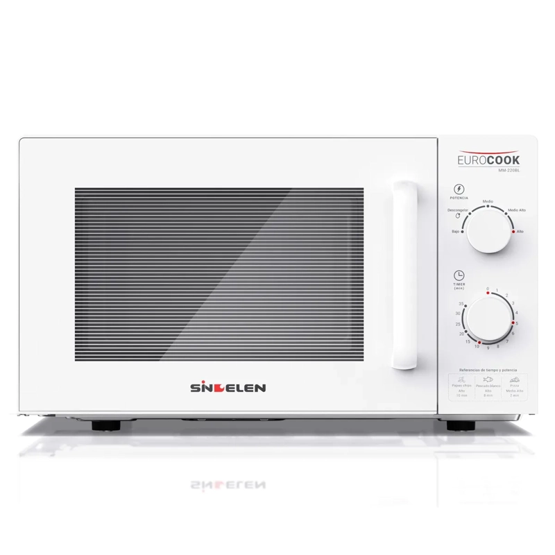 MICROONDAS ANALOGO SINDELEN BLANCO MM-220BL 20 LT - 1