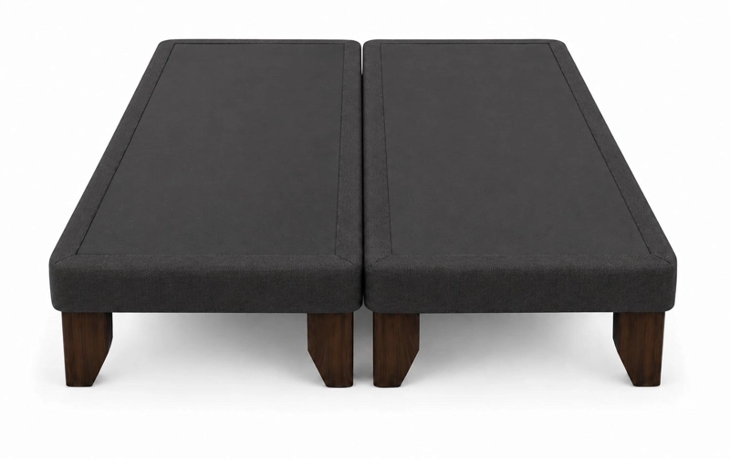 BASE CAMA EUROPEA 2 PLAZAS BASE DIVIDIDA NEGRA 200 CM - 1