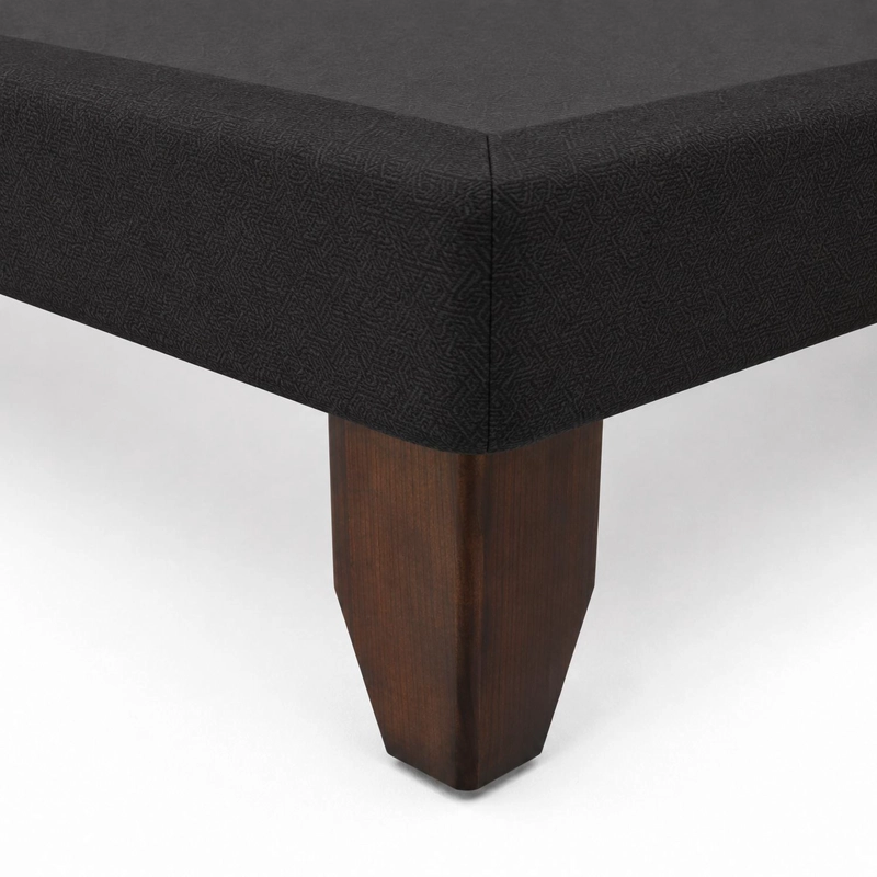 BASE CAMA EUROPEA 2 PLAZAS BASE DIVIDIDA NEGRA 200 CM - 4