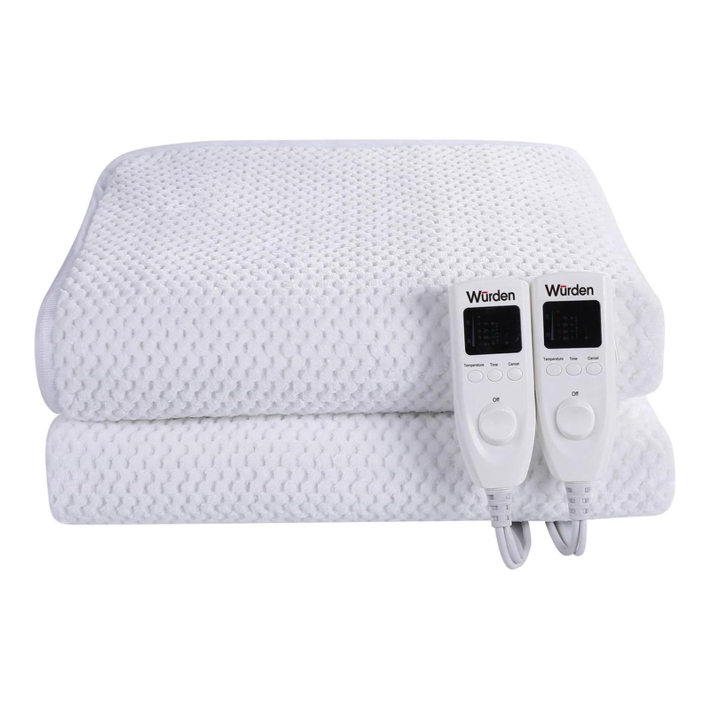 CALIENTACAMAS CON CONTROL LED ELE CTRICA POLIE STER 2 PLAZAS 140 W BLANCO - 1
