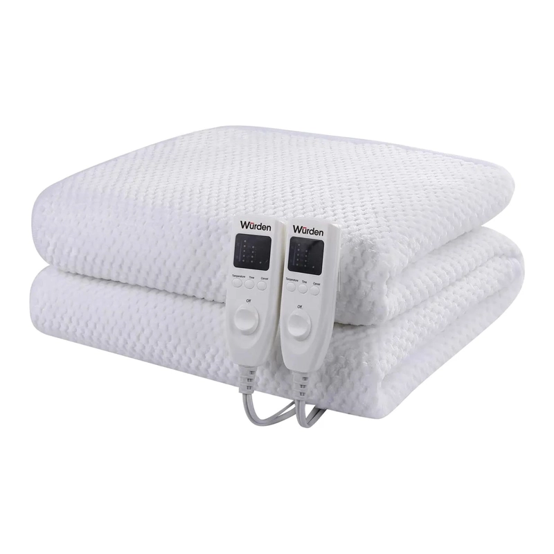 CALIENTACAMAS CON CONTROL LED ELE CTRICA POLIE STER 2 PLAZAS 140 W BLANCO - 2