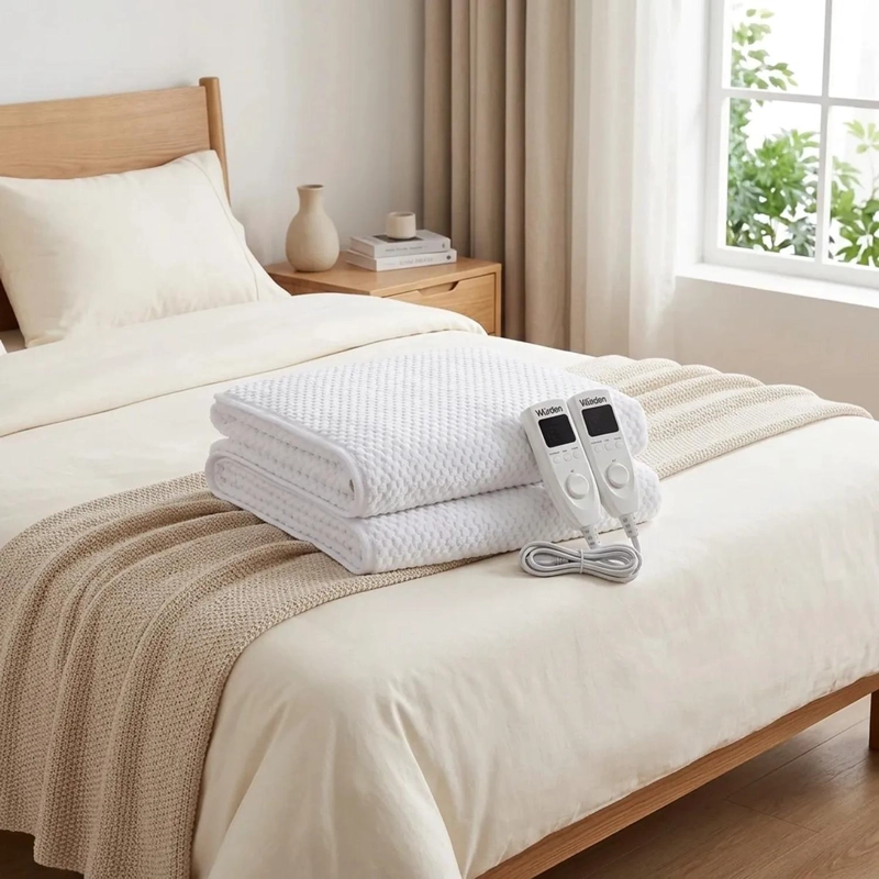 CALIENTACAMAS CON CONTROL LED ELE CTRICA POLIE STER 2 PLAZAS 140 W BLANCO - 6