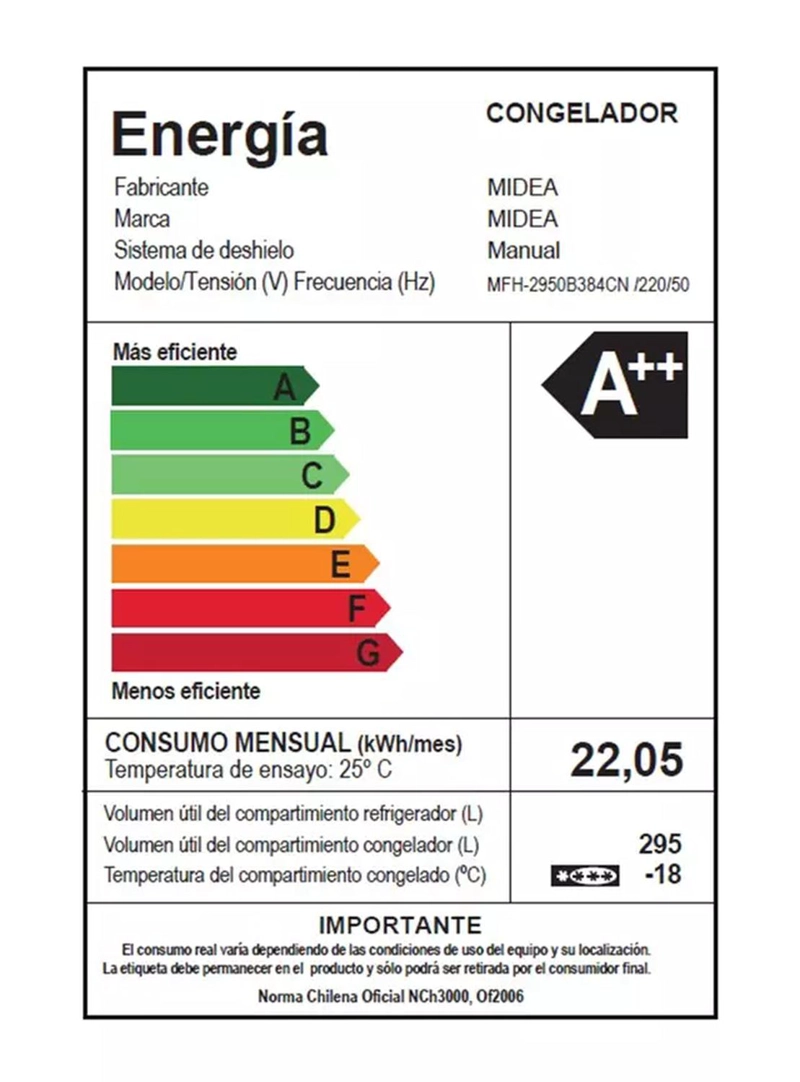 FREEZER MIDEA FRIO COMBINADO 295 LITROS MFH-2950B384CN - 9