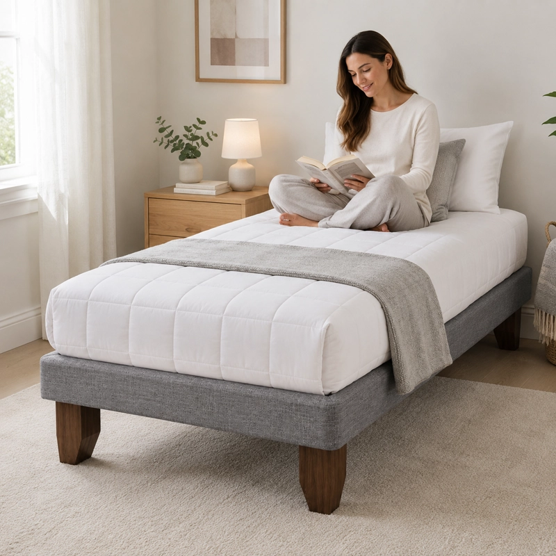 BASE DE CAMA EUROPEA 1 PLAZA 200 CM LARGO - 6