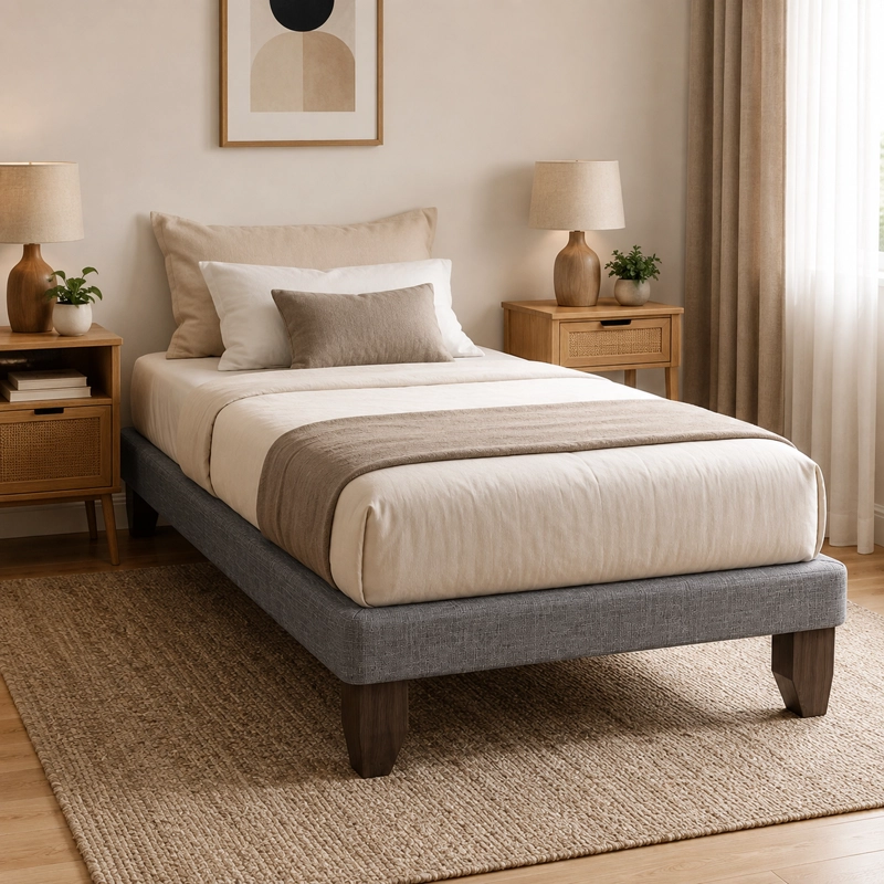 BASE DE CAMA EUROPEA 1 PLAZA 200 CM LARGO - 7