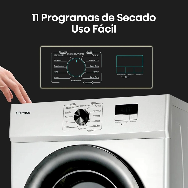SECADORA 10 KG DV1W1001UW HISENSE - 5
