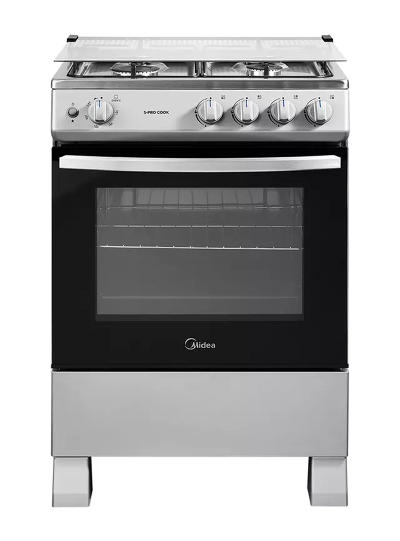 COCINA A GAS MIDEA 4 QUEMADORES MFO-MG24TCSSL SILVER - 1