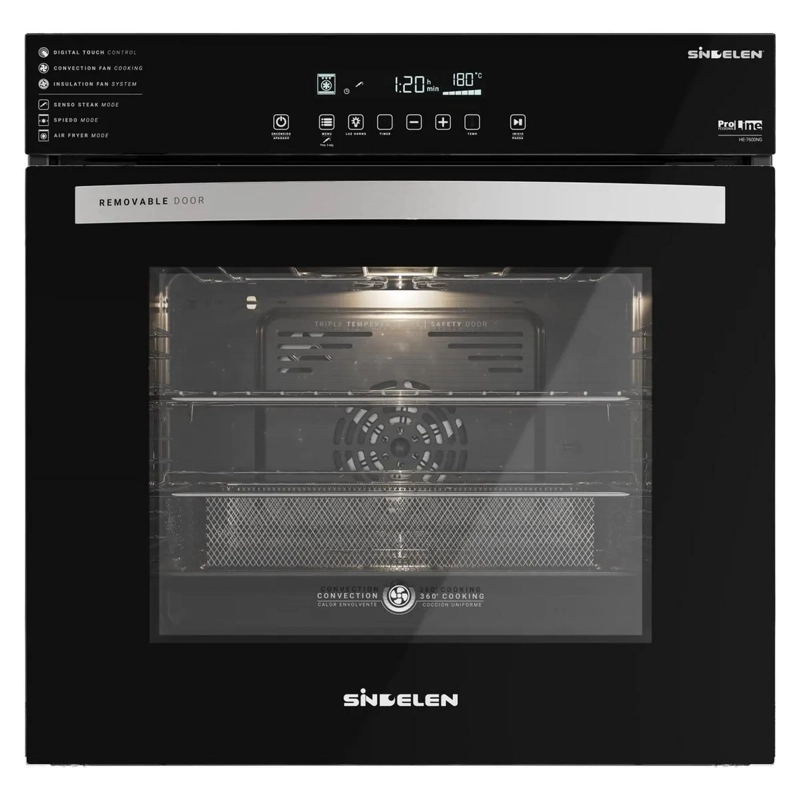 HORNO ELE CTRICO EMPOTRABLE AIR FRYER SINDELEN HE-7600NG - 2