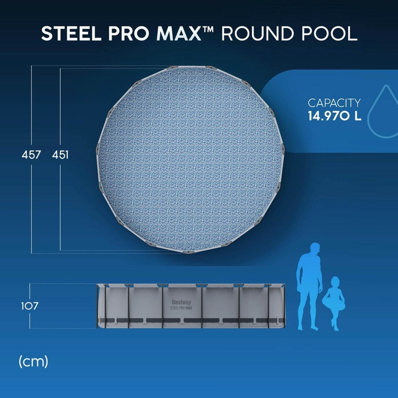 PISCINA ESTRUCTURAL BESTWAY 457X107 CM - 8