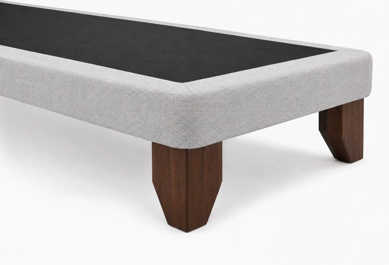 BASE DE CAMA EUROPEA 2 PLAZAS BASE DIVIDIDA 200 CM GRIS CLARO - 4