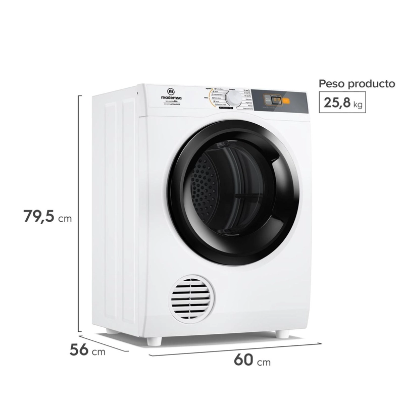 SECADORA MADEMSA SECADO AUTOMATICO 9DBZG PRO 9KG - 7
